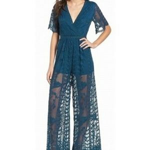 Socialite boho lace jumpsuit size S